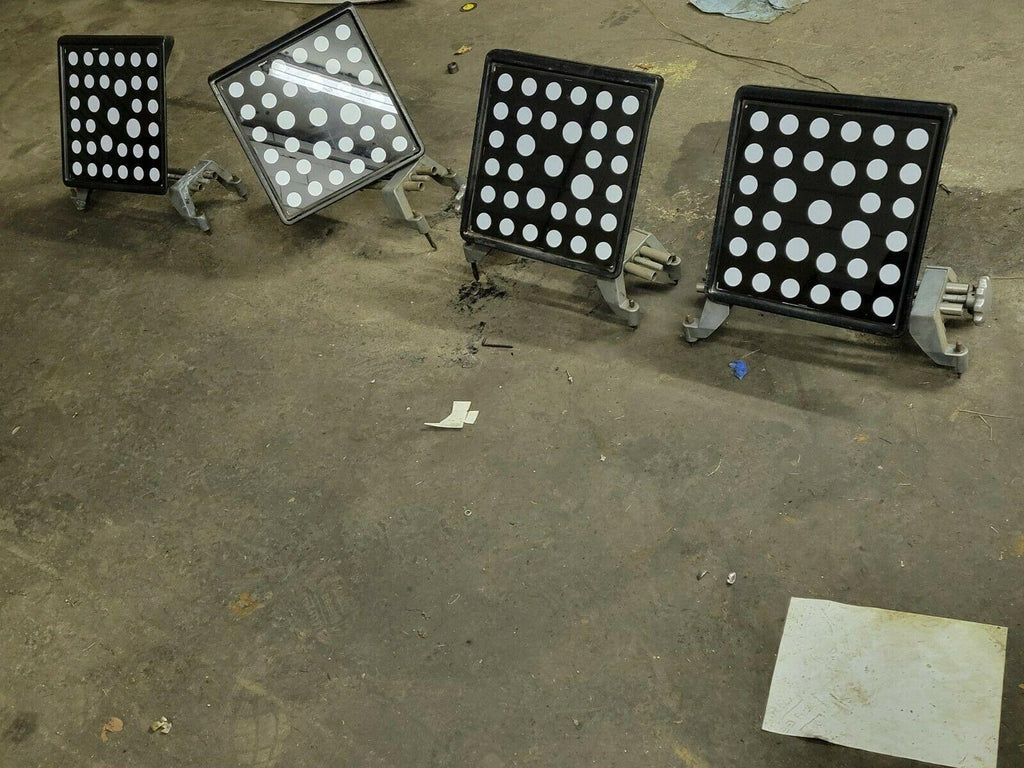 JOHN BEAN ALIGNMENT MACHINE HEADS WITH WHEEL MOUNTS HAVE 8 TOTAL 200 EA.