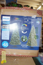Philips 7' Pre-lit Artificial Christmas Tree Douglas Fir Auto Connect #48