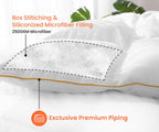 Twin XL Comforter Solid Peach 300 GSM Plush Siliconized Microfiber Fill Duvet Insert Box Stiched Quilted Fluffy Soft 600 TC Egyptian Cotton Shell with Piping &amp; Pillowcases