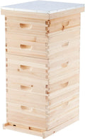 co-z 5 layer bee hive, beehive for honey, bee box beekeeping supplies, hive kit for starter beekeeper (no frames)