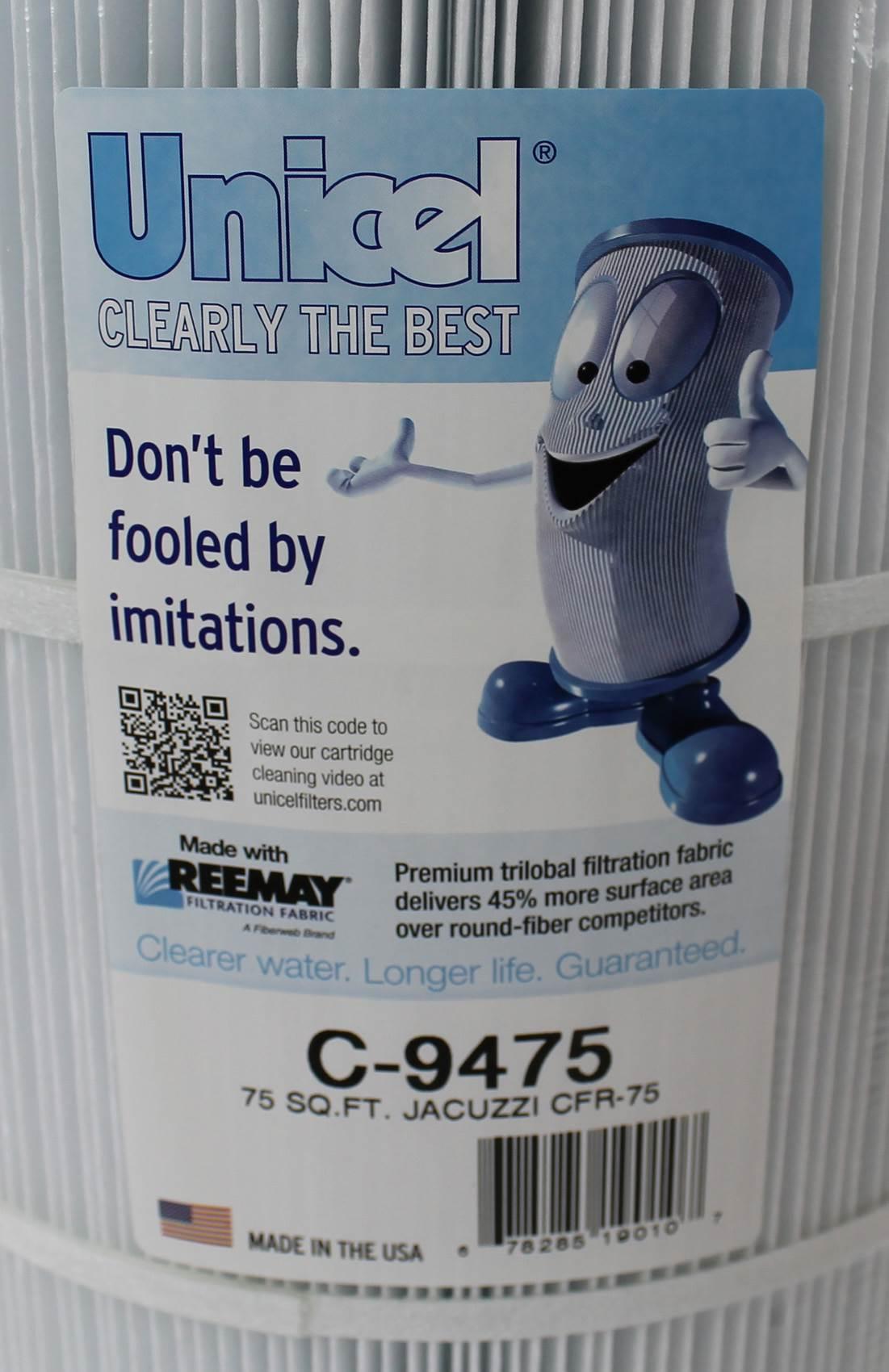 4) new unicel c-9475 pool spa cfr 75 sq ft filter cartridges element pj75-4