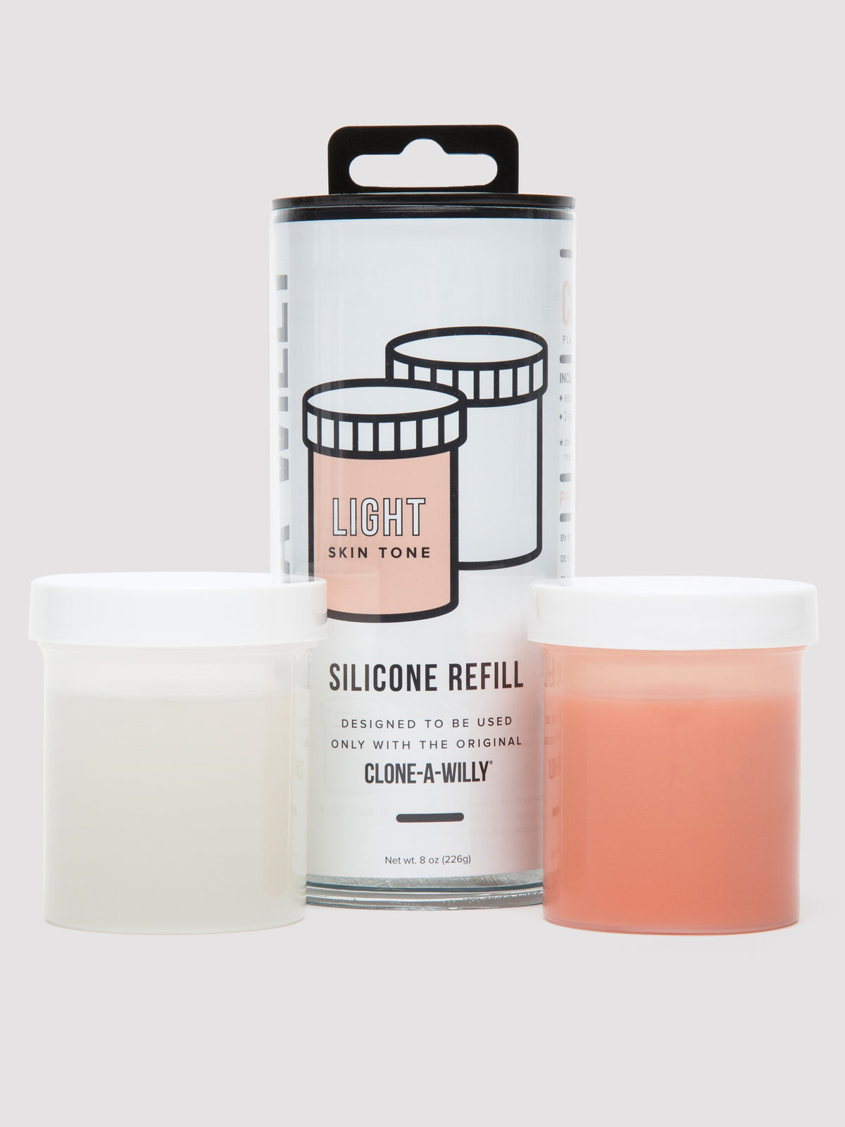 Clone-A-Willy Light Skin Tone Silicone Refill , | Flesh Pink