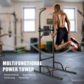 Power Tower Pull Up Bar Dip Station Adjustable Height Home Gym Workout Equipment