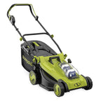 Cordless Electric Walk Behind Push Lawn Mower Kit with 2 Battery Charger 48 Volt