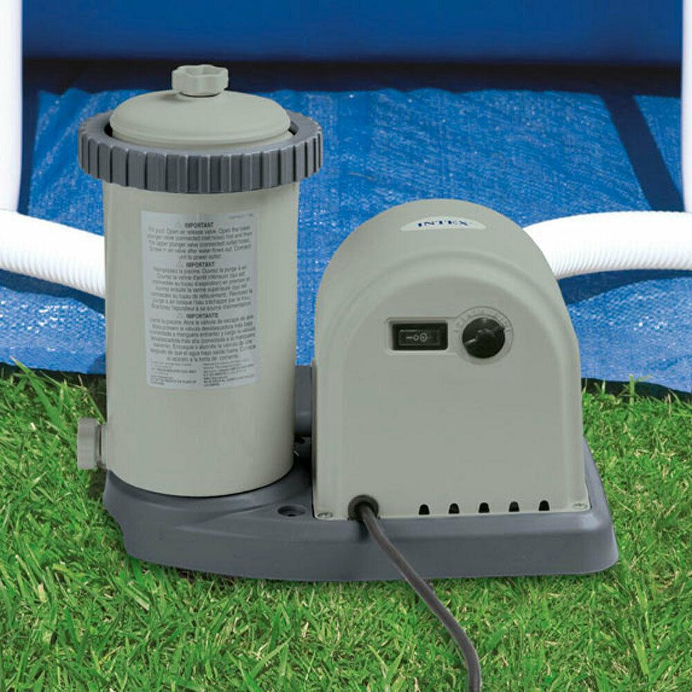 intex 28635eg 1500 gph easy set above ground swimming pool pump filter system