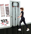 Tower 200 Door Gym Full Body Home Gym Exercise Fitness Workout System Strength Training including Straight Resistance Bar, DVD, Exercise Chart
