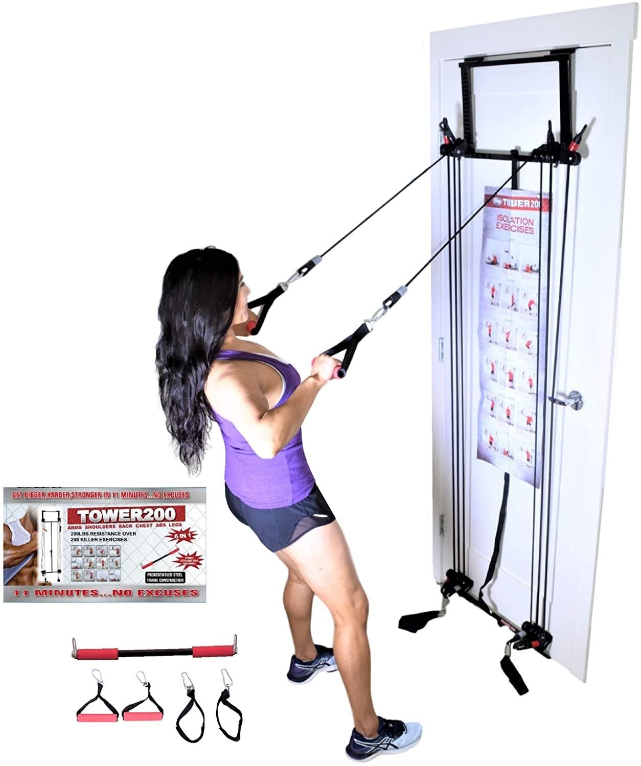 Tower 200 Complete Door Gym Full Body Workouts Fitness Exercise Home Gym