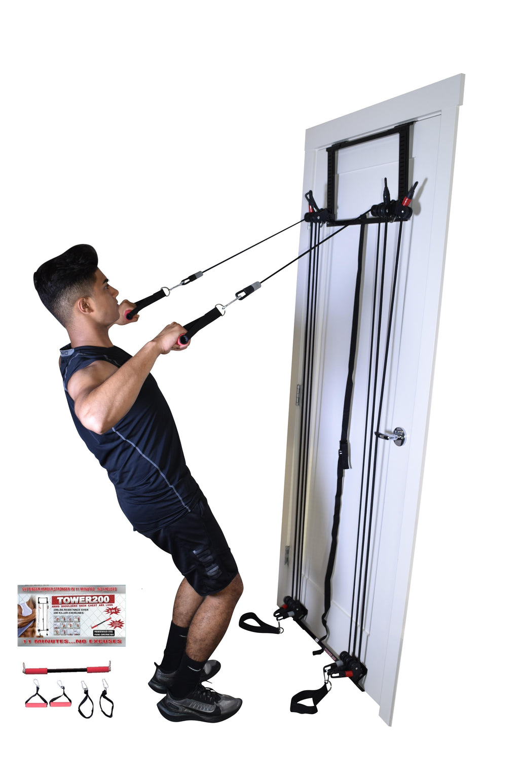 Tower 200 Complete Door Gym Full Body Workouts Fitness Exercise Home Gym