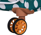 Summer Spots 34" Softside Checked 8 Wheel Lightweight, Harbour Blue