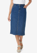 stretch jean skirt