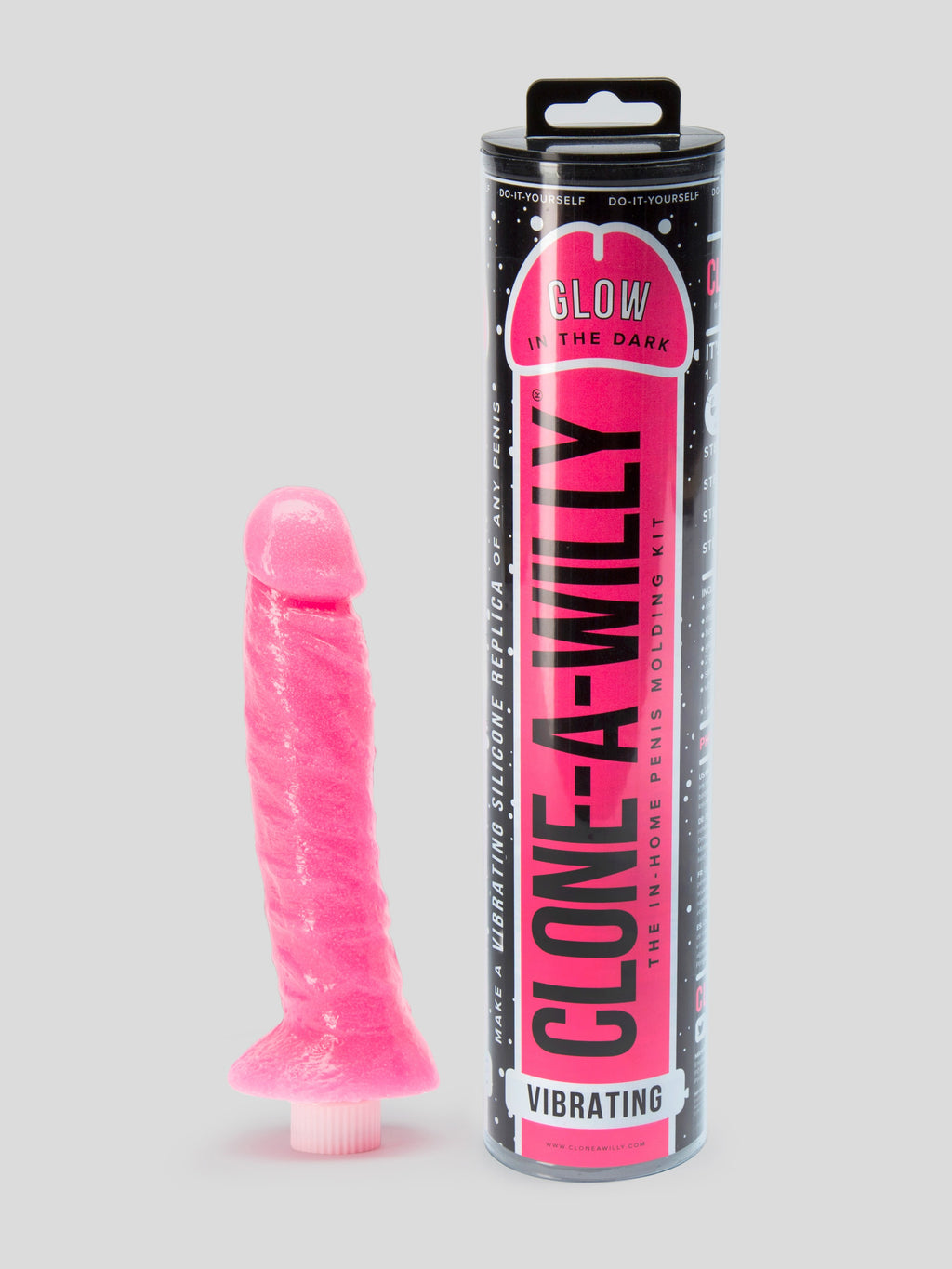 Clone-A-Willy Glow In The Dark Vibrator Molding Kit Pink, Pink | Pink