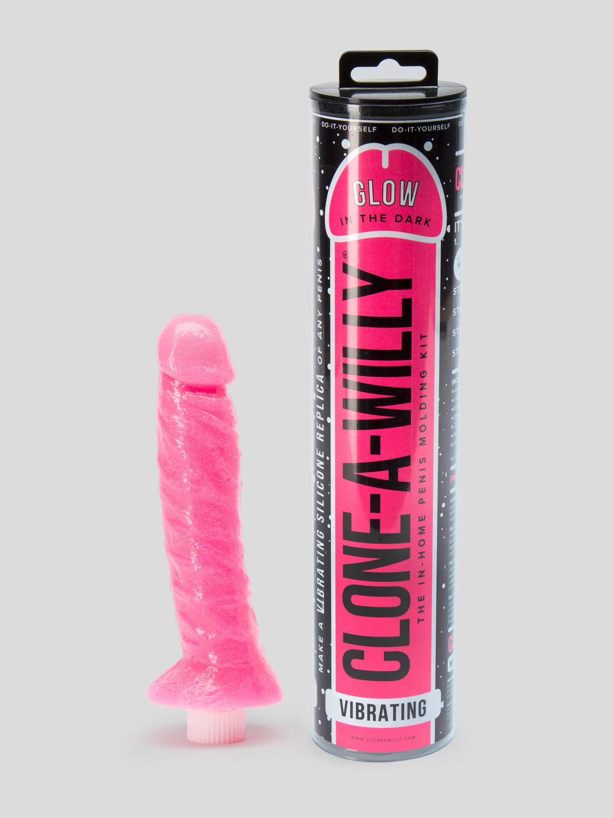 Clone-A-Willy Glow In The Dark Vibrator Molding Kit Pink, Pink | Pink