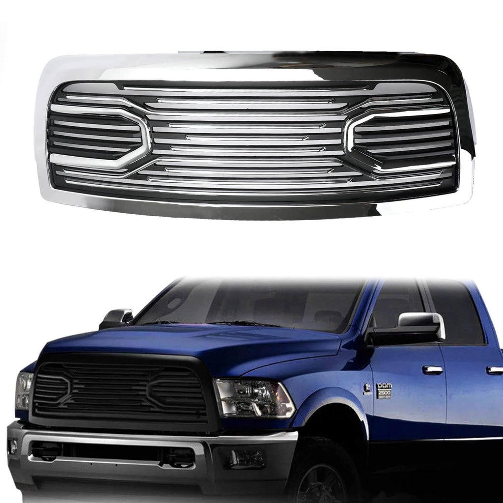 2010-2023 Ram 2500/3500 Big Horn Chrome Packaged Grille+Replacement Shell Generic