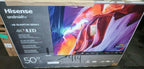 hisense h8g quantum series 50" 4k led android tv