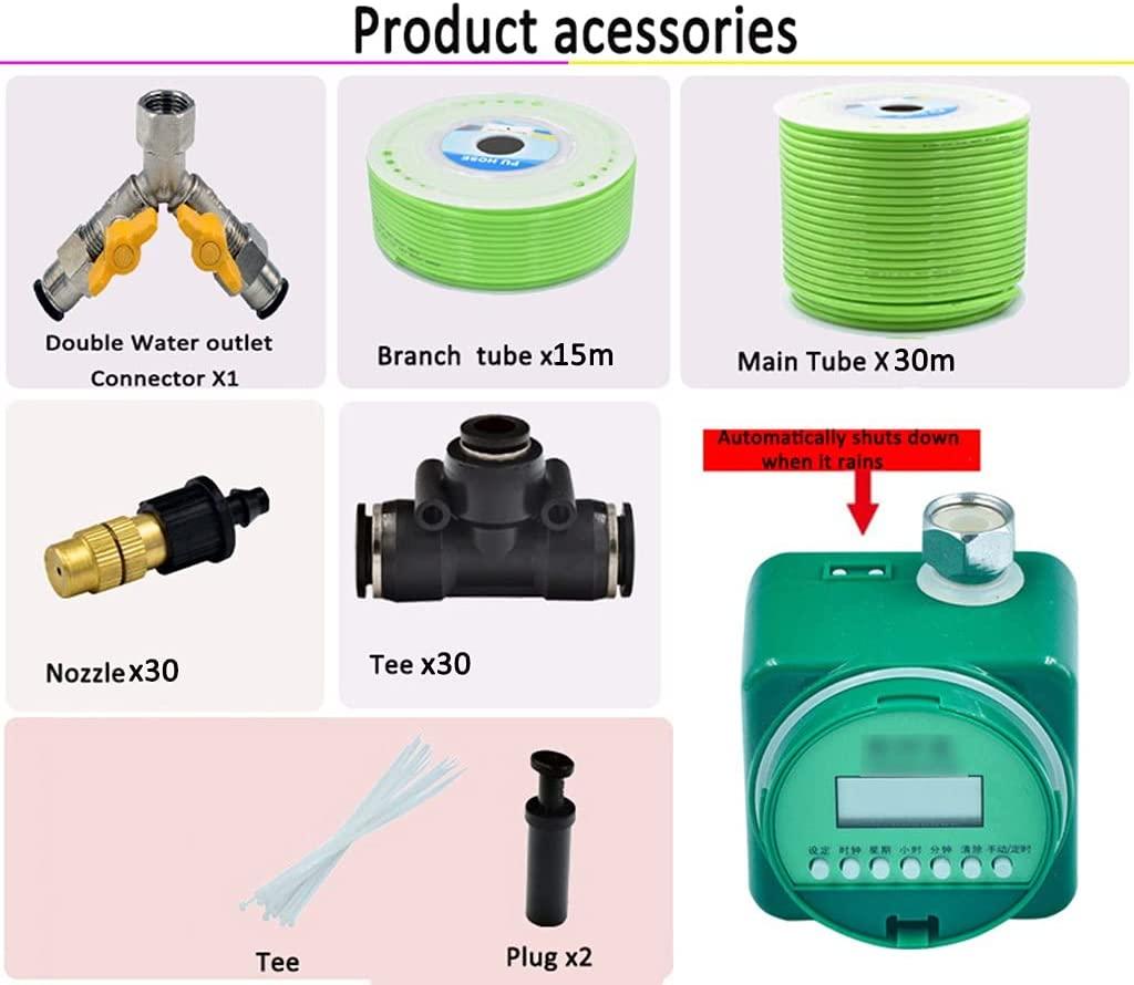 BBGS Garden Hose Kit with Timer, Irrigation System, Micro Drip Irrigation Kits, Automatic Drip Irrigation Kits, Garden Irrigation for Garden Plants (Color : Style 3)