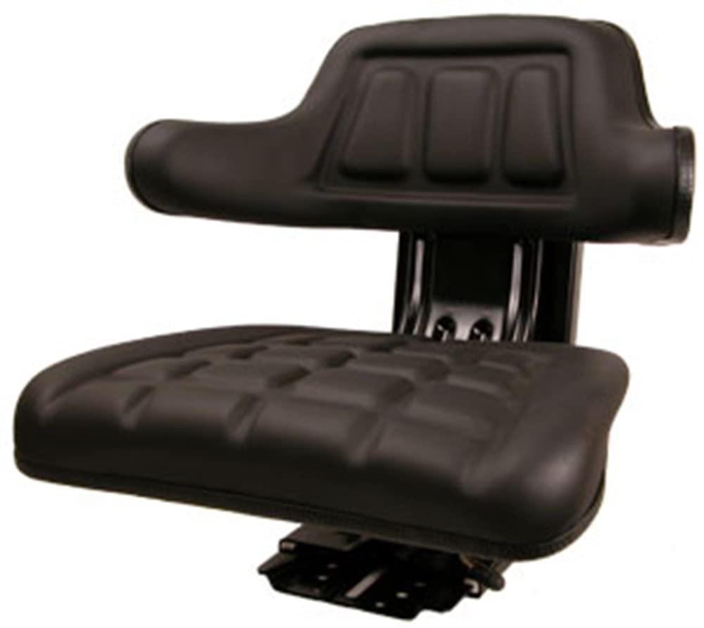 new black universal tractor seat susp w/ base &amp; tracks ford new holland case-ih