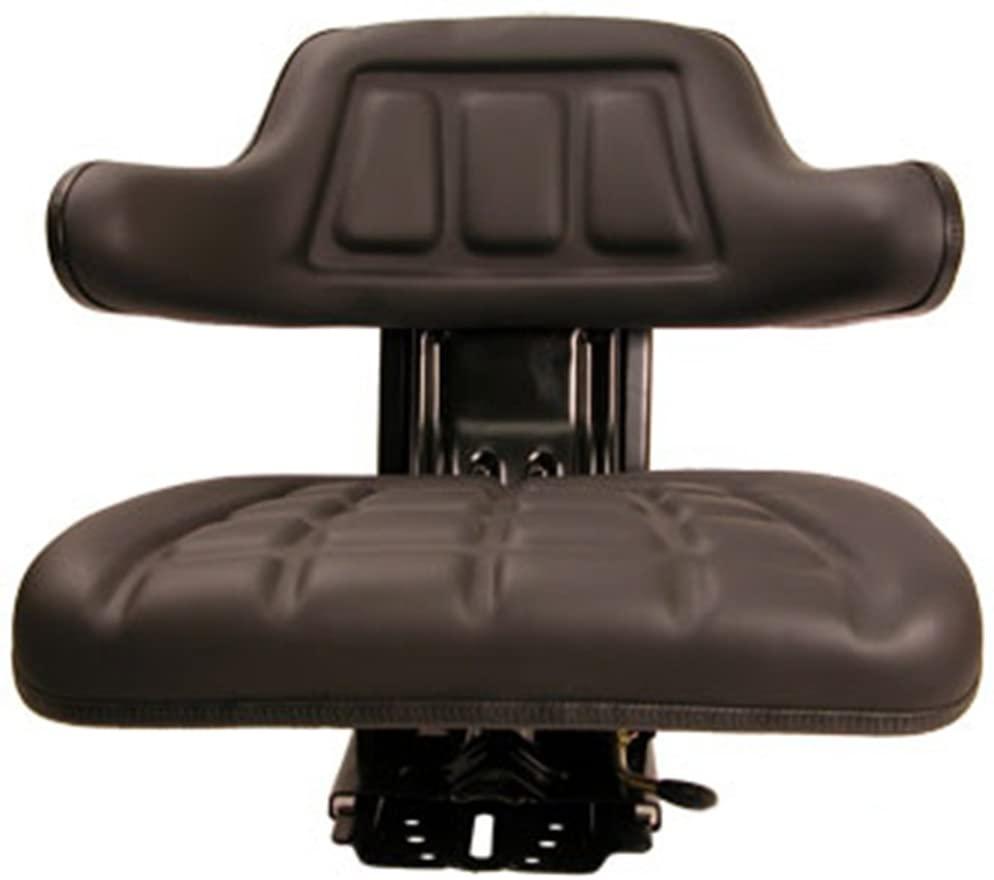 new black universal tractor seat susp w/ base &amp; tracks ford new holland case-ih