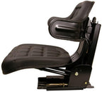 new black universal tractor seat susp w/ base &amp; tracks ford new holland case-ih