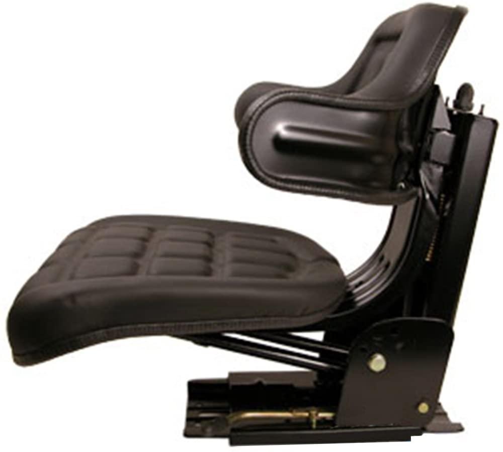 new black universal tractor seat susp w/ base &amp; tracks ford new holland case-ih