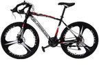 26 Inch Bikes 21 Speed Road Bike 700C Wheels Road Bicycle Dual Disc Brake Bicycles for Men and Women Black.