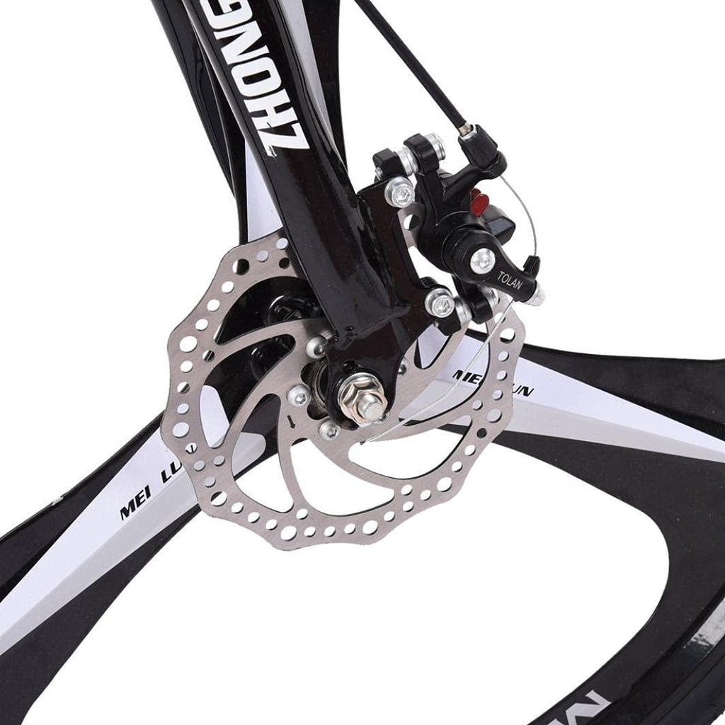 26 Inch Bikes 21 Speed Road Bike 700C Wheels Road Bicycle Dual Disc Brake Bicycles for Men and Women Black.