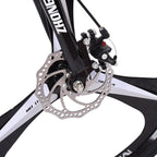 26 Inch Bikes 21 Speed Road Bike 700C Wheels Road Bicycle Dual Disc Brake Bicycles for Men and Women Black.