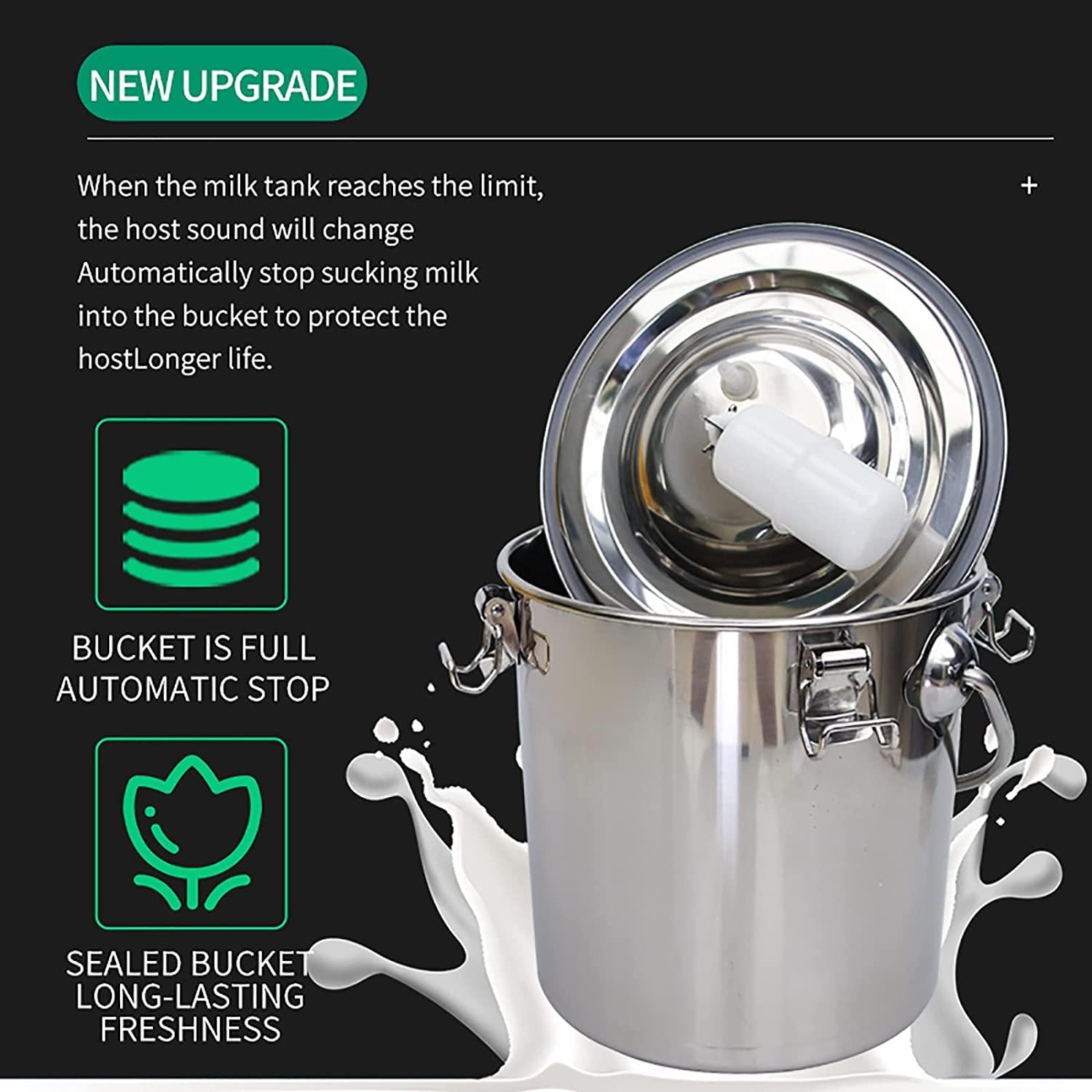 huidazhou electric milking machine for goats, 5l goat milking machine kit, portable milker machine, livestock household domestic farm milking device