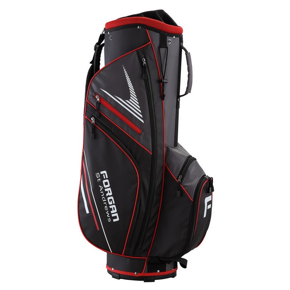 Forgan of St Andrews Super Lightweight Golf Cart Bag with 14 Club Dividers Red