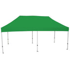 Athena 10 ft. x 20 ft. White Frame Instant Pop Up Tent with Green Cover