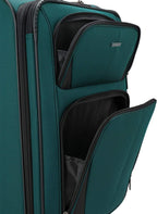 Aviron Bay Expandable Softside Luggage with Spinner Wheels, Teal, Checked-Large 31-Inch