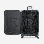 Aviron Bay Expandable Softside Luggage with Spinner Wheels, Teal, Checked-Large 31-Inch