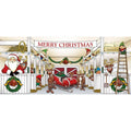 7 ft. x 16 ft. Huge Santa's Reindeer Barn Christmas Garage Door Decor Mural for Double Car Garage