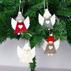 JJKFQ 4PS Christmas Tree Angel Doll Plush Toy Cute Angel Doll Plush Angel Pendant Hanging Pendant for Holiday Christmas Decoration