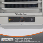 Comfort Zone 5,000W,Electric, Ceiling-Mounted, 3-Setting, Fan-Forced Industrial Heater, Grey