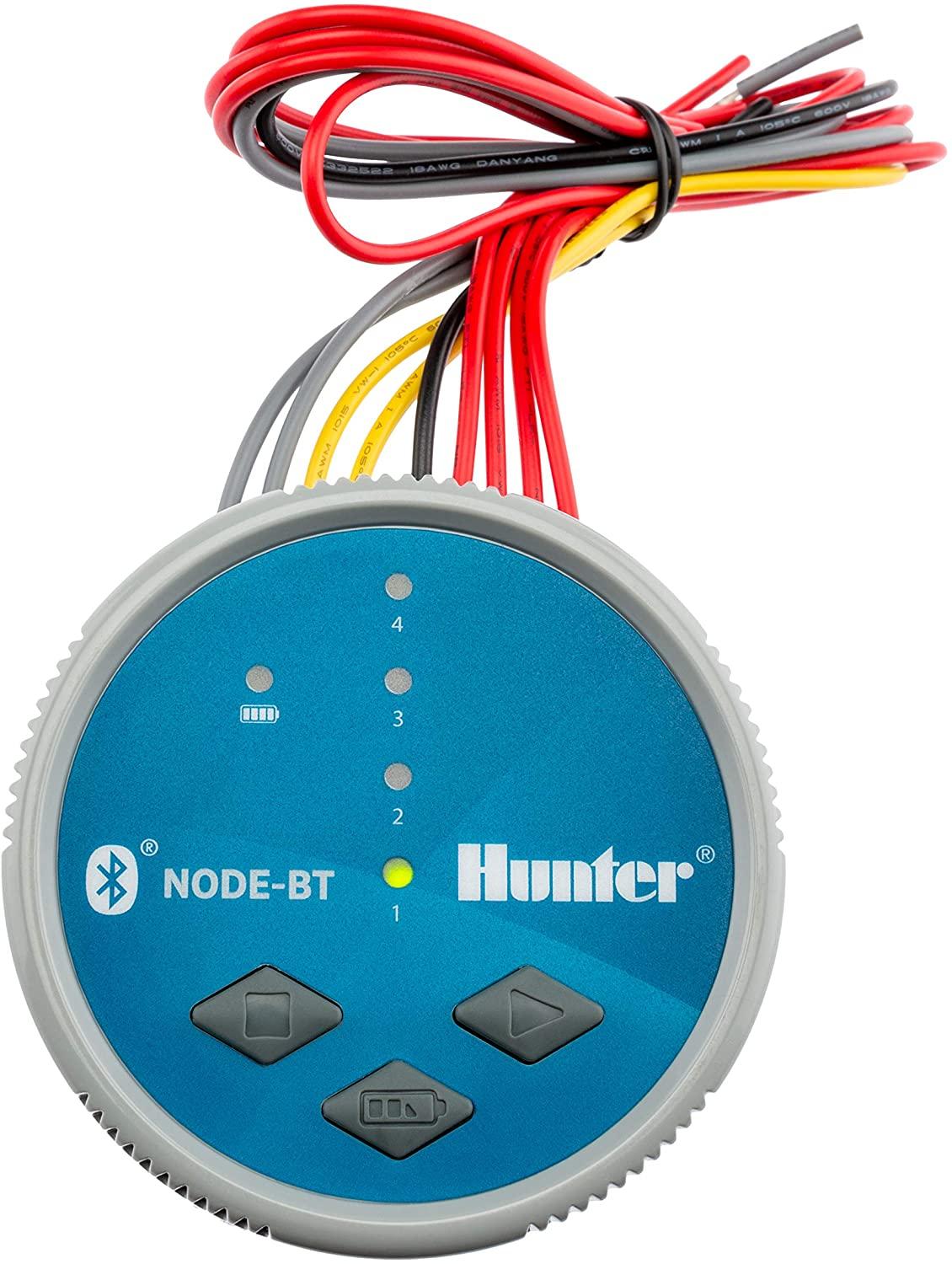 spw hunter node-bt-400 four zone bluetooth enabled irrigation controller 4 station 9v timer nodebt400