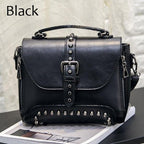 Bag - Vintage Leather Bags Rivet Handbags