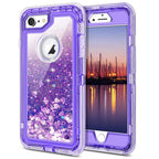 Phone Case - 3 Layers Shockproof Glitter Sparkling Dynamic Sands Full Protection Case For iPhone XR XS(Max) X 8 7 6S 6/Plus