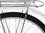 VISDRON Beach Cruiser Bike for Woman, 24 Inch Single-Speed Commuter Bike Women, Classic Retro Bicycle, Seaside Travel Bicycle, Comfortable Commuter Bicycles
