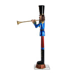 8 ft Trumpeting Nutcracker Holiday Yard Decoration