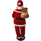 58 in. Christmas Dancing Santa Claus with Naughty and Nice List, Gifts and Toy Sack