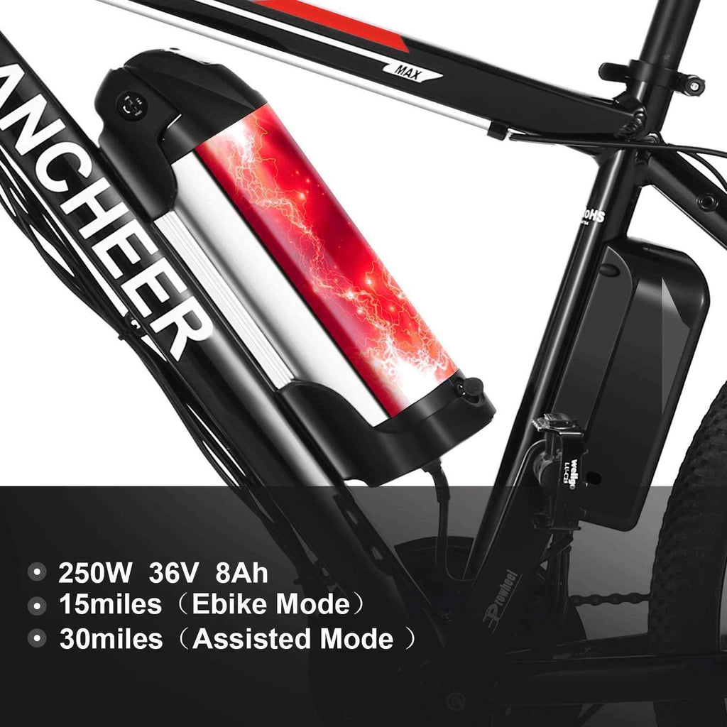 26 inch Electric Bike for Adults, Commuting Ebike with 8ah/12.5ah Battery, 250W/500W Motor Electric Mountain Bike, and Professional 21 Speed Gears (Classic)