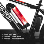 26 inch Electric Bike for Adults, Commuting Ebike with 8ah/12.5ah Battery, 250W/500W Motor Electric Mountain Bike, and Professional 21 Speed Gears (Classic)