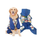 Walled Dog Clothes Big Dog Autumn and Winter Four-Foot Cotton Coat Golden Retriever LarDog Pet Clothing Very Beautiful Clothes.