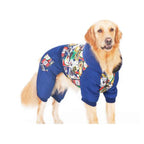Walled Dog Clothes Big Dog Autumn and Winter Four-Foot Cotton Coat Golden Retriever LarDog Pet Clothing Very Beautiful Clothes.