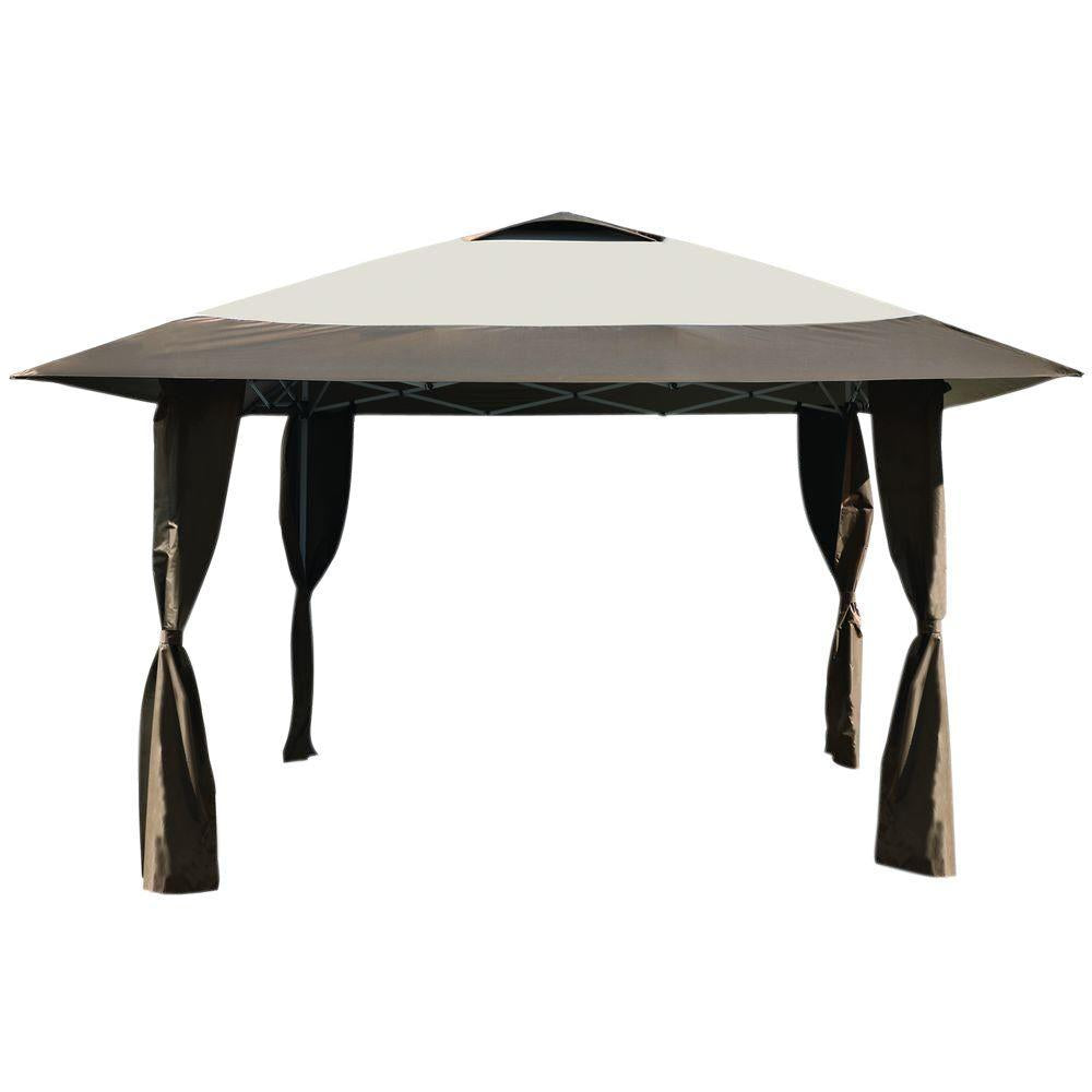 Haven Instant Canopy 12 ft 7 in. x 12 Ft x 7 in. Beige/Brown Canopy