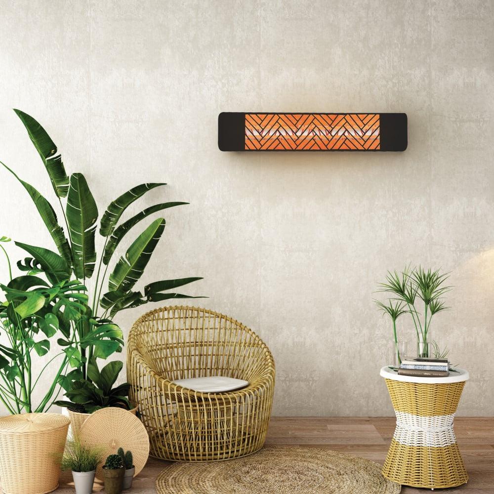 Innova-4000 watt electric infrared dual element heater 277 White 208 Volt-Outdoor Wall Mount Electric Heater-EF40277W3