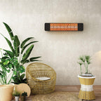 Innova-4000 watt electric infrared dual element heater 480 Black 208 Volt-Outdoor Wall Mount Electric Heater-EF40480B3