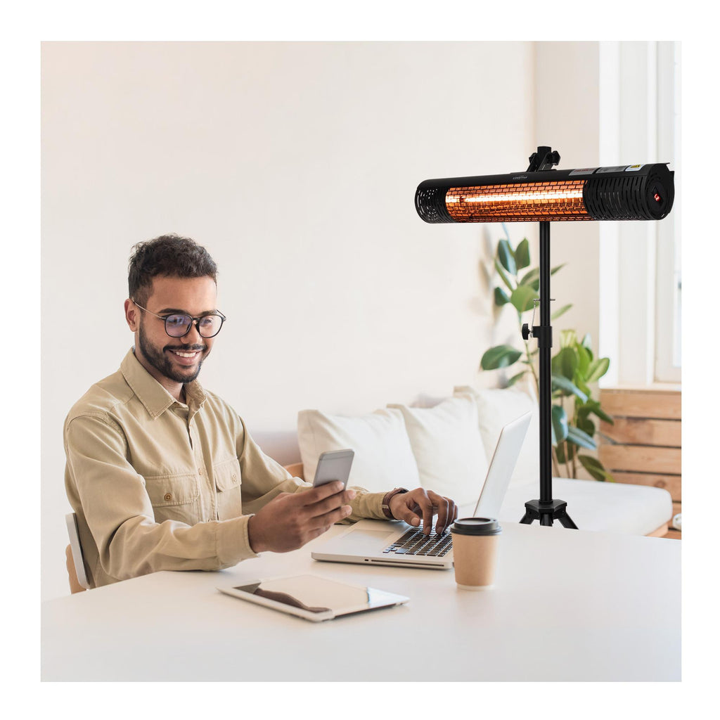 Lifestyle by Focus Infrared Electric Cold Space Heater (Black) with Tripod Stand