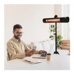 Lifestyle by Focus Infrared Electric Cold Space Heater (Black) with Tripod Stand