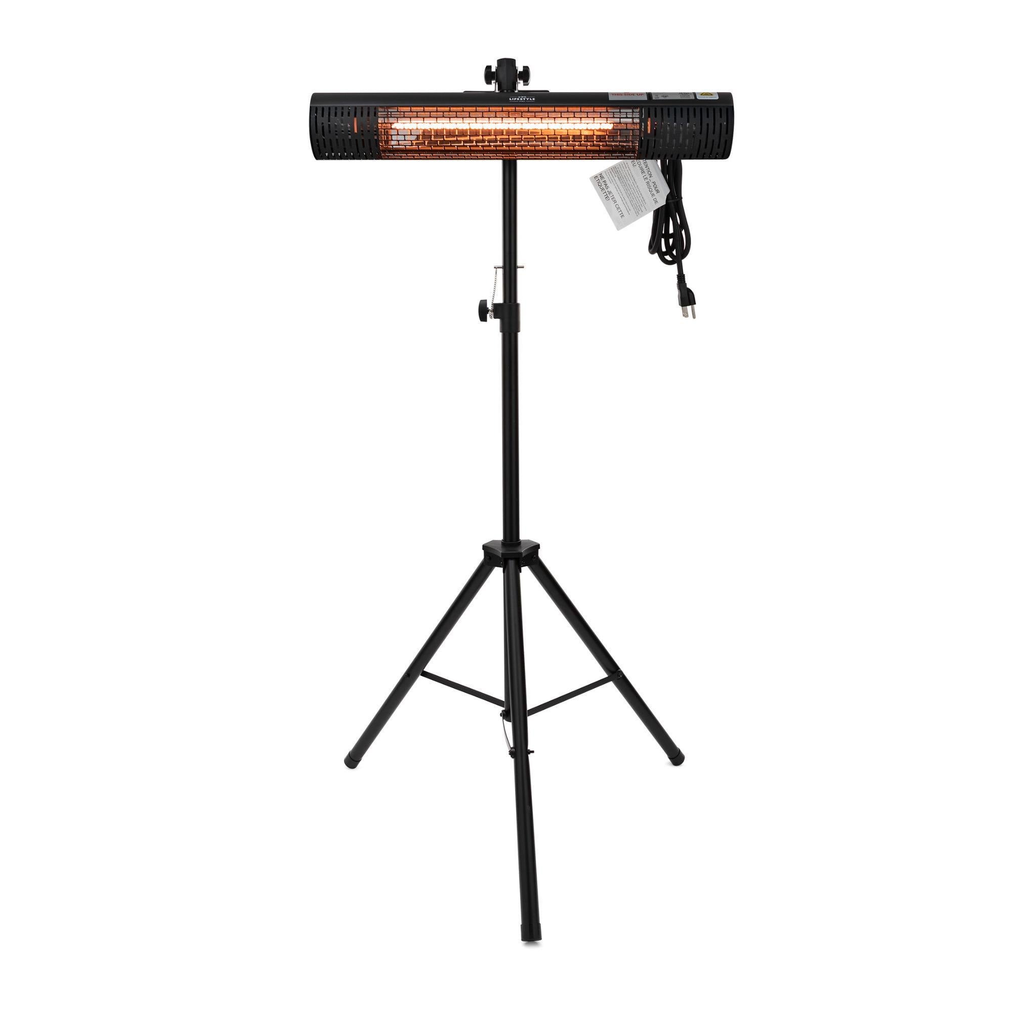 Lifestyle by Focus Infrared Electric Cold Space Heater (Black) with Tripod Stand